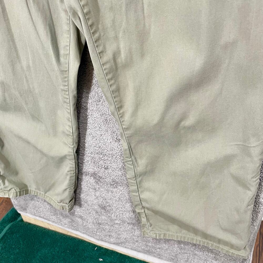 Vintage Y2K Tommy Hilfiger Green Capris Khaki Cargo Straight Leg Women's Size 6 - Picture 5 of 10